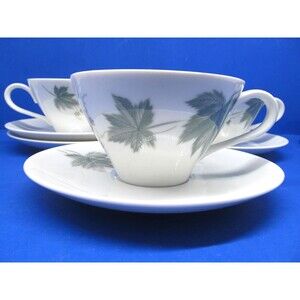 Noritake "Cook n Serve" Wild Ivy Set Of 3 Cups And 4 Saucers